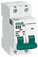 Выключатель автоматический DEKraft ВА-103 2п 13А C 6кА картинка